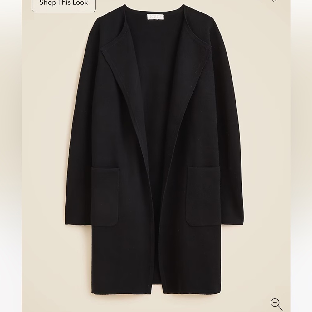Juliette collarless sweater-blazer | J.Crew